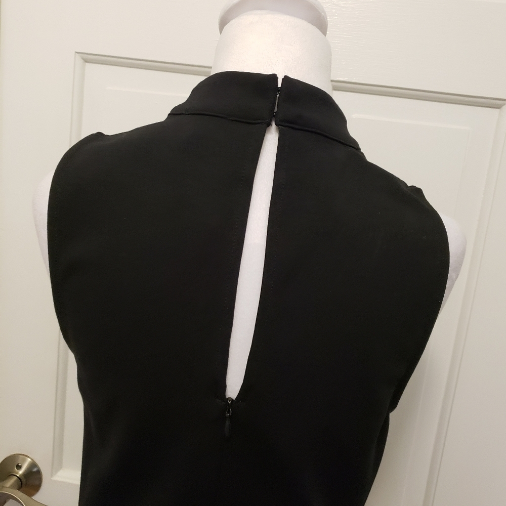 Evereve Black Sleeveless Mock Neck Sheath Dress - Picture 4 of 14